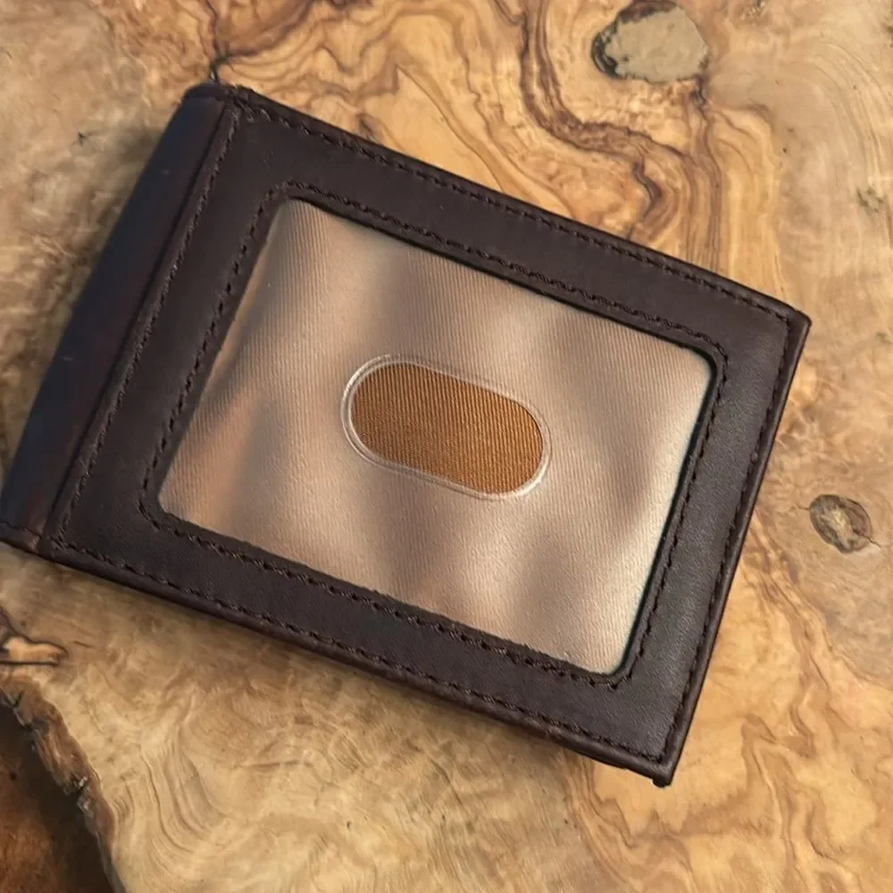 Carhartt - Men's Oil Tan Leather Front Pocket Leather Wallet
